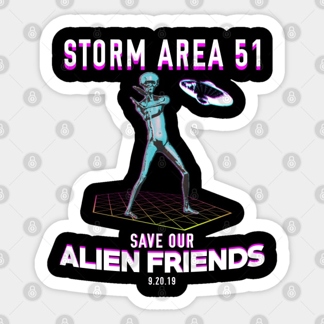 Save Our Alien Friends Sticker by giovanniiiii